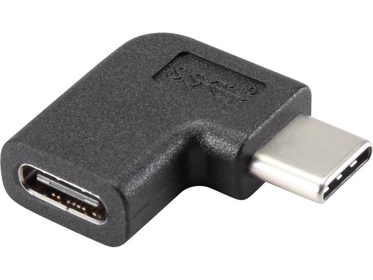Renkforce USB 3.1 (gen. 2) Adapter [1x USB-C stekker 1x USB-C bus] 90Â° haaks naar rechts