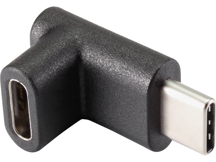 Renkforce USB 3.1 (gen. 2) Adapter [1x USB-C stekker 1x USB-C bus] 90Â° haaks naar boven