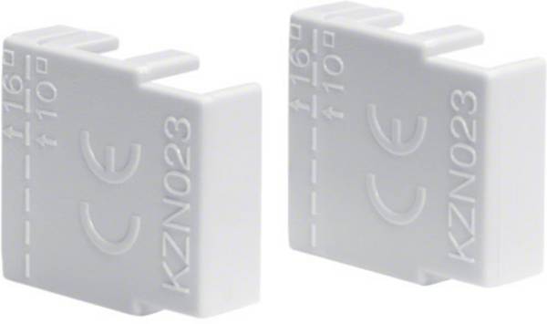 Hager KZN023 HAGER eindkap KZN023 voor 3-fasenrail End cap Wit 1 stuk(s)