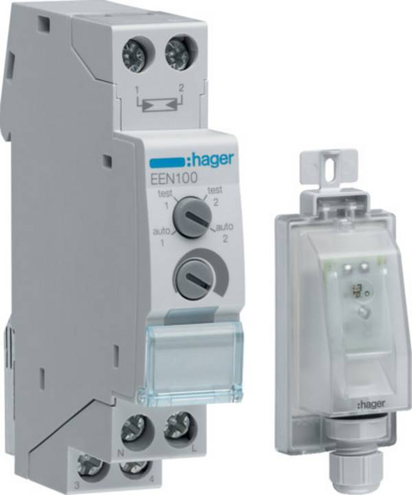 Hager EEN100 HAGER EIN100 grijs lichtsluis Schakelmodule Meerdere kleuren 16 A 230 V 1 stuk(s)