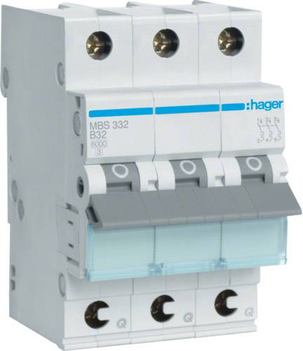 Hager MBS332 MBS332 Zekeringautomaat 3-fasig 32 A 230 V, 400 V