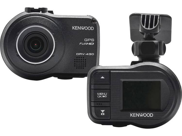 Kenwood DRV430 Dashcam met GPS Kijkhoek horizontaal (max.): 128 Â° Display
