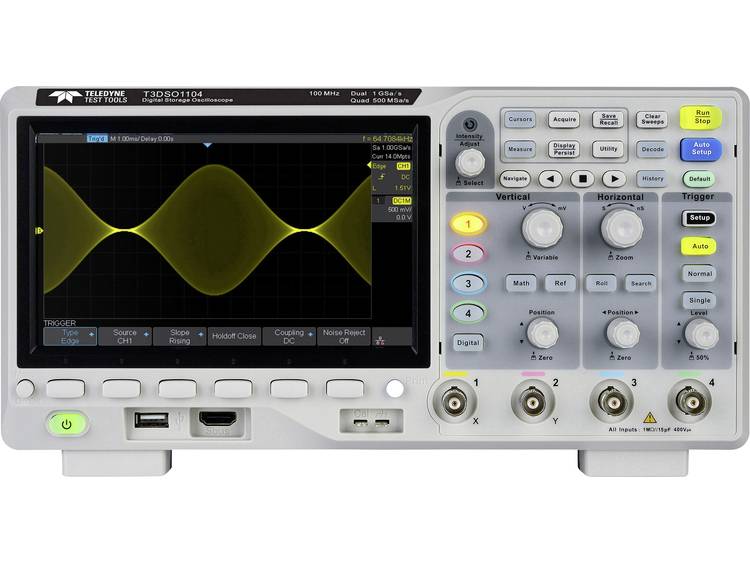 Teledyne LeCroy T3DSO1204 Digitale oscilloscoop 200 MHz 1 GSa-s 14 Mpts 8 Bit Digitaal geheugen (DSO