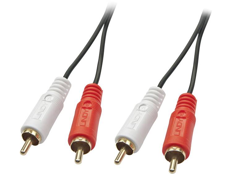 Lindy 35660 1m 2 x RCA 2 x RCA Rood, Wit audio kabel