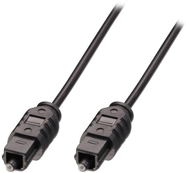 LINDY 35210 Toslink Audio Aansluitkabel [1x Toslink-stekker (ODT) - 1x Toslink-stekker (ODT)] 0.50 m Zwart