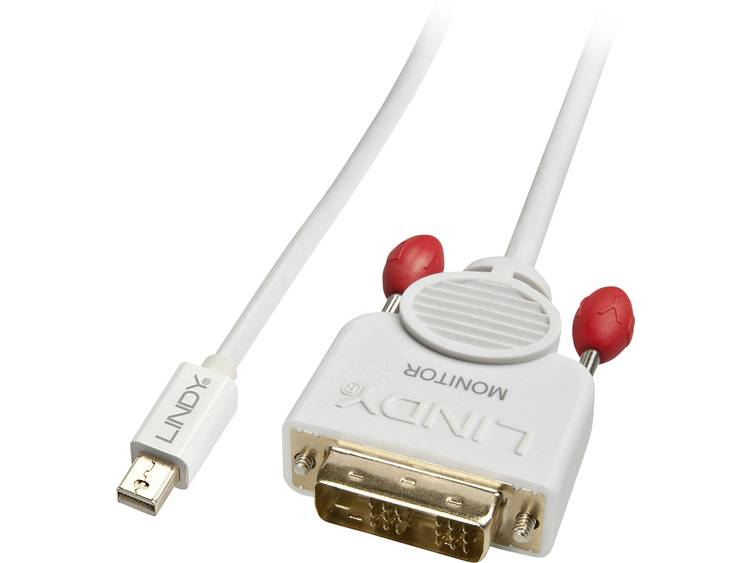 Lindy 41955 0.5m Mini DisplayPort DVI-D Wit video kabel adapter