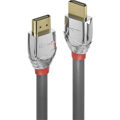 'Twee zilveren HDMI-stekkers aan een zwart kabel met rode accenten, geschikt voor het verbinden van digitale apparaten voor audio en video.'
