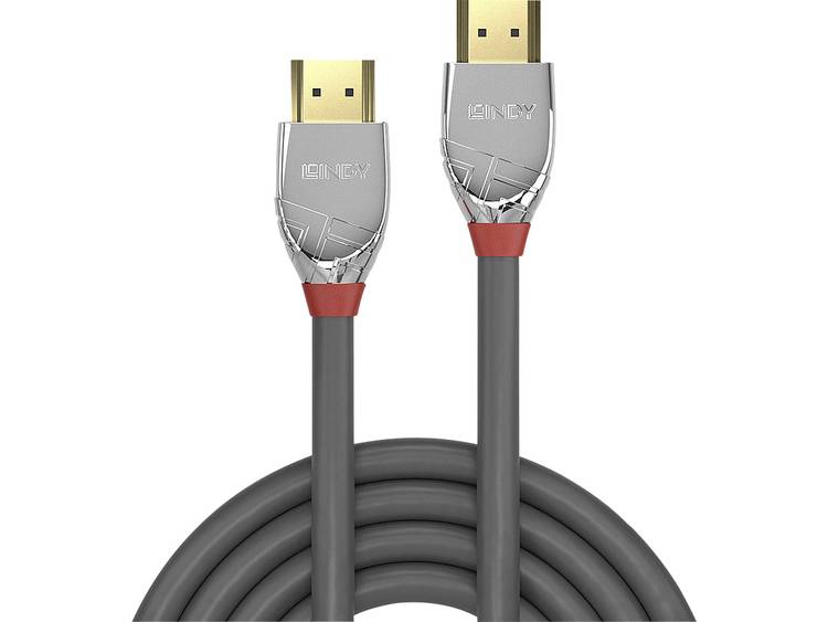 Lindy 37874 5m HDMI Type A (Standard) HDMI Type A (Standard) Grijs, Zilver HDMI kabel