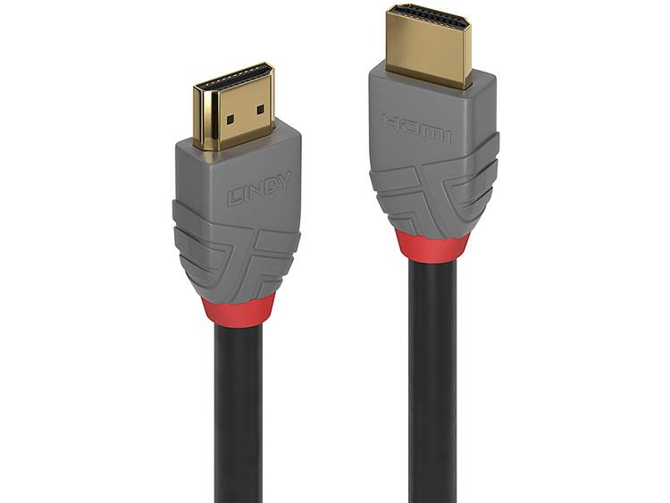 Lindy 36961 0.5m HDMI Type A (Standard) HDMI Type A (Standard) Zwart, Grijs HDMI kabel