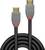 DisplayPort-kabel met grijze connectoren en een rode accento, geschikt voor hoogwaardige audio- en videotransmissie.