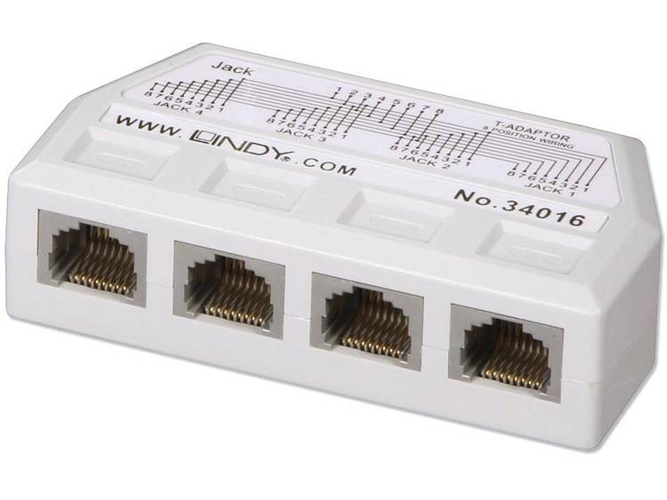 Lindy UTP-RJ45 4 Port Y Adapter (34016)