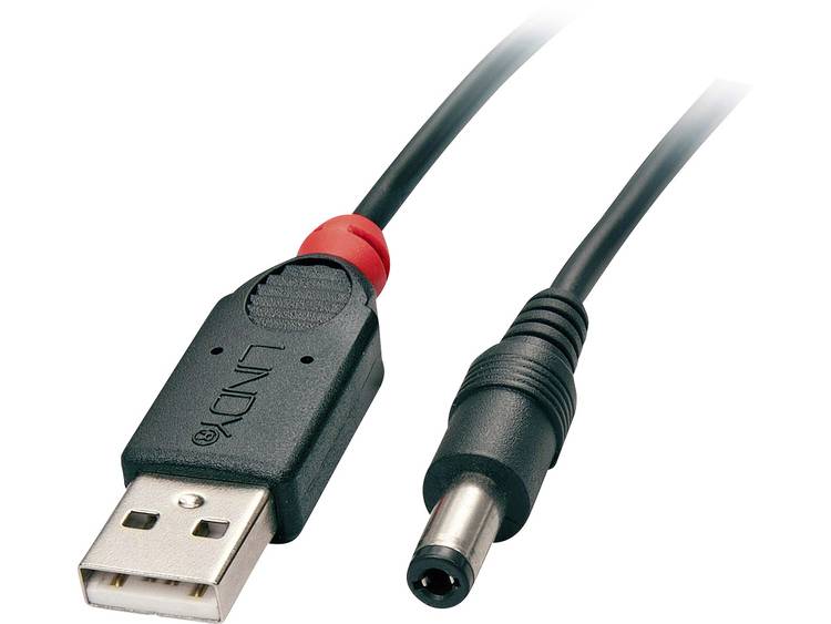 Lindy Adapterkabel USB A DC 5,5-2,1mm DC Plug 1,5m (70268)