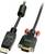 Twee kabelaansluitingen: Links een DisplayPort met de aanduiding 'SOURCE', rechts een VGA-aansluiting met de aanduiding 'MONITOR'.