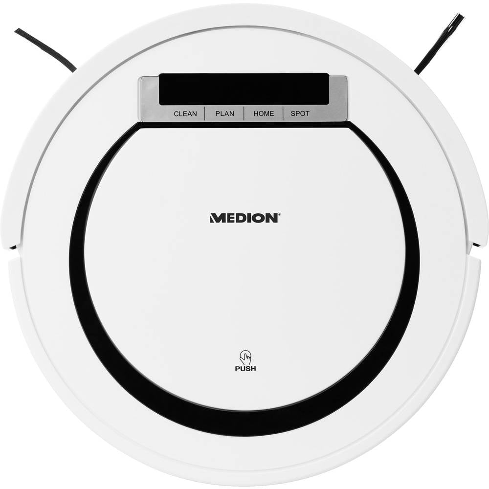 MEDION MD18600 - Robotstofzuiger - Wit | 300 ml reservoir | 90 min. laadtijd | 68dB | Hepa 12 filter