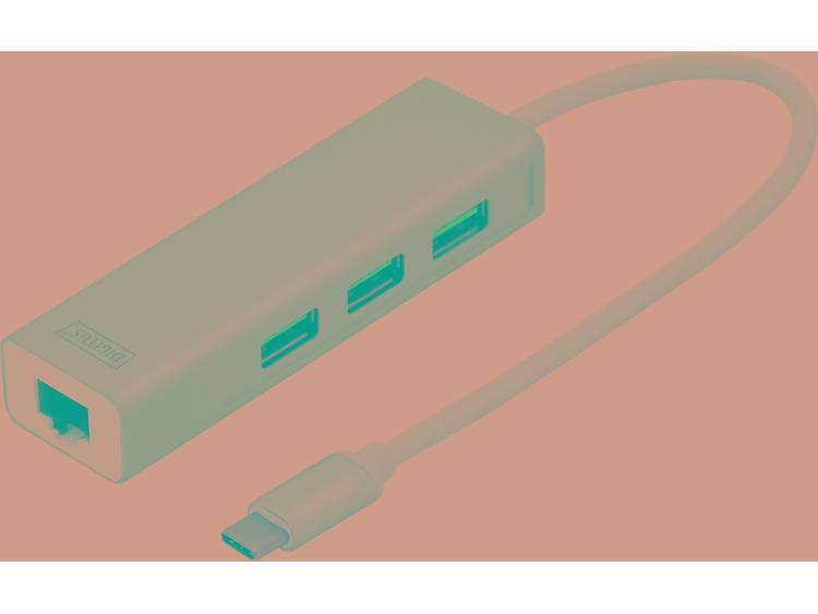 ASSMANN Electronic DA-70255 USB 3.0 (3.1 Gen 1) Type-C 1000Mbit-s Grijs, Wit hub & concentrator