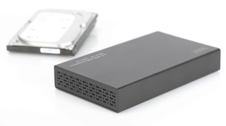 Digitus DA-71106 3,5" harde schijf behuizing 3.5 inch, 2.5 inch USB-A 3.2 Gen 1-3