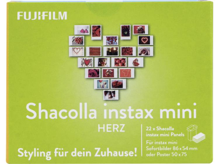 Bevestigingsset Fujifilm Instax Mini Shacolla Herz Wand-Deko-Panels 70100142334