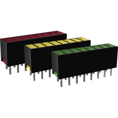 Signal Construct ZAQS 0807 LED-matrix 8-voudig Rood  (l x b x h) 20 x 7 x 4 mm 