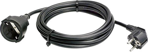 AS Schwabe 50202 Stroom Verlengkabel  16 A Zwart 2.00 m H05VV-F 3G 1,5 mm²