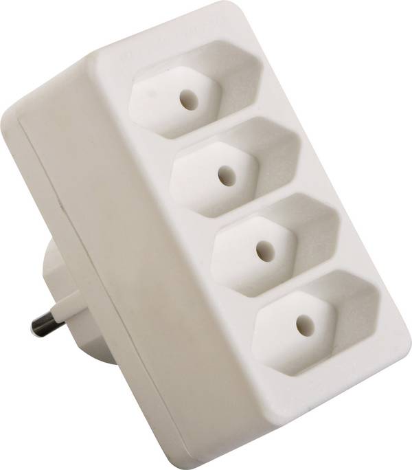 AS Schwabe 48411  Stopcontactsplitter Wit