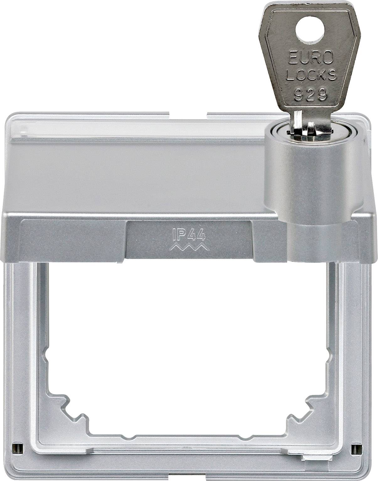 IP44 Wandkastenafdekking met sleutelslot rechtsboven.