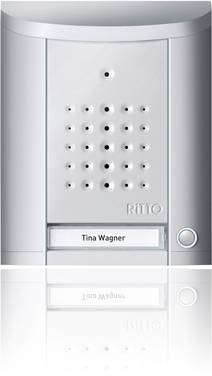 Ritto by Schneider 1840120  Buitenunit voor Deurintercom 2-draads  Zilver