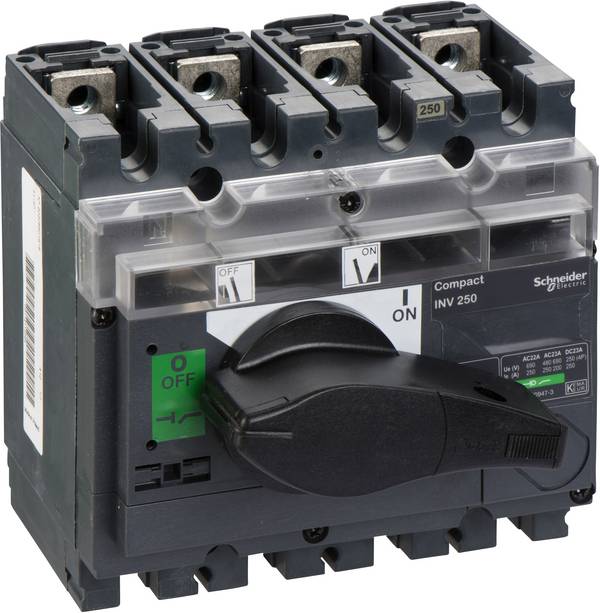 Schneider Electric 31167 Lastscheidingsschakelaar 250 A 250 V/DC, 690 V/AC 1 stuk(s)