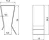 Fischer Elektronik Transistorklem Geschikt voor: TO-220 (l x b x h) 26.5 x 10 x 13.2 mm