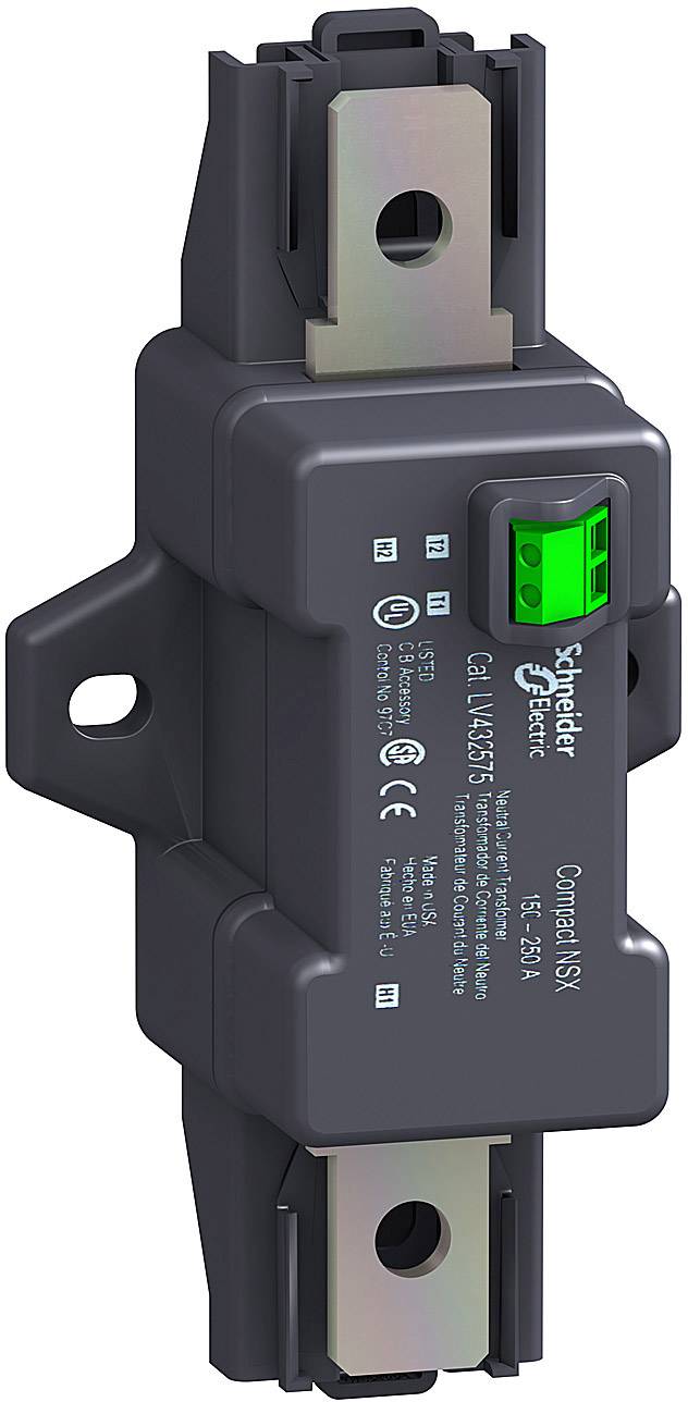 Elektronisch apparaat met een zwarte behuizing, groen licht en aansluitingen. Tekst op het apparaat bevestigt het merk en modelnummer.