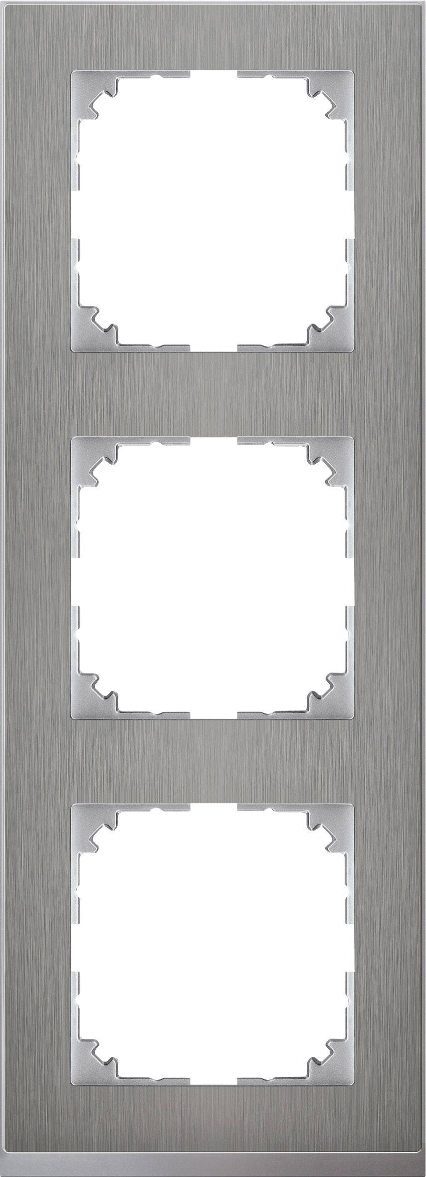 Merten MEG4030-3646 Afdekking Frame System M RVS 1 stuk(s)