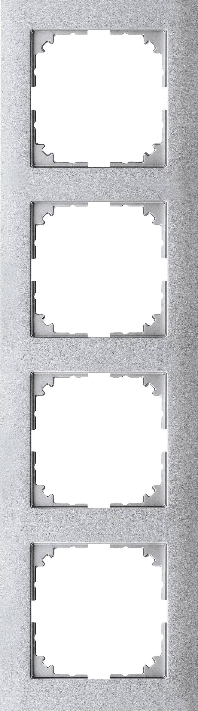 Merten MEG4040-3660 Afdekking Frame System M Aluminium 1 stuk(s)