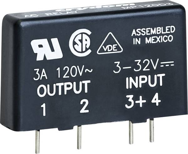 Crydom Halfgeleiderrelais MP240D4 4 A Schakelspanning (max.): 280 V/AC Schakelend bij overbelasting 1 stuk(s)