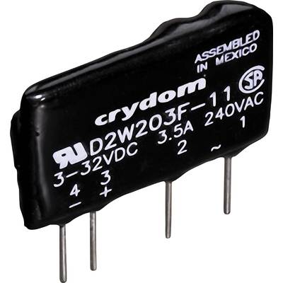 Crydom Halfgeleiderrelais D2W202F 2 A Schakelspanning (max.): 280 V/AC Schakelend bij overbelasting 1 stuk(s)