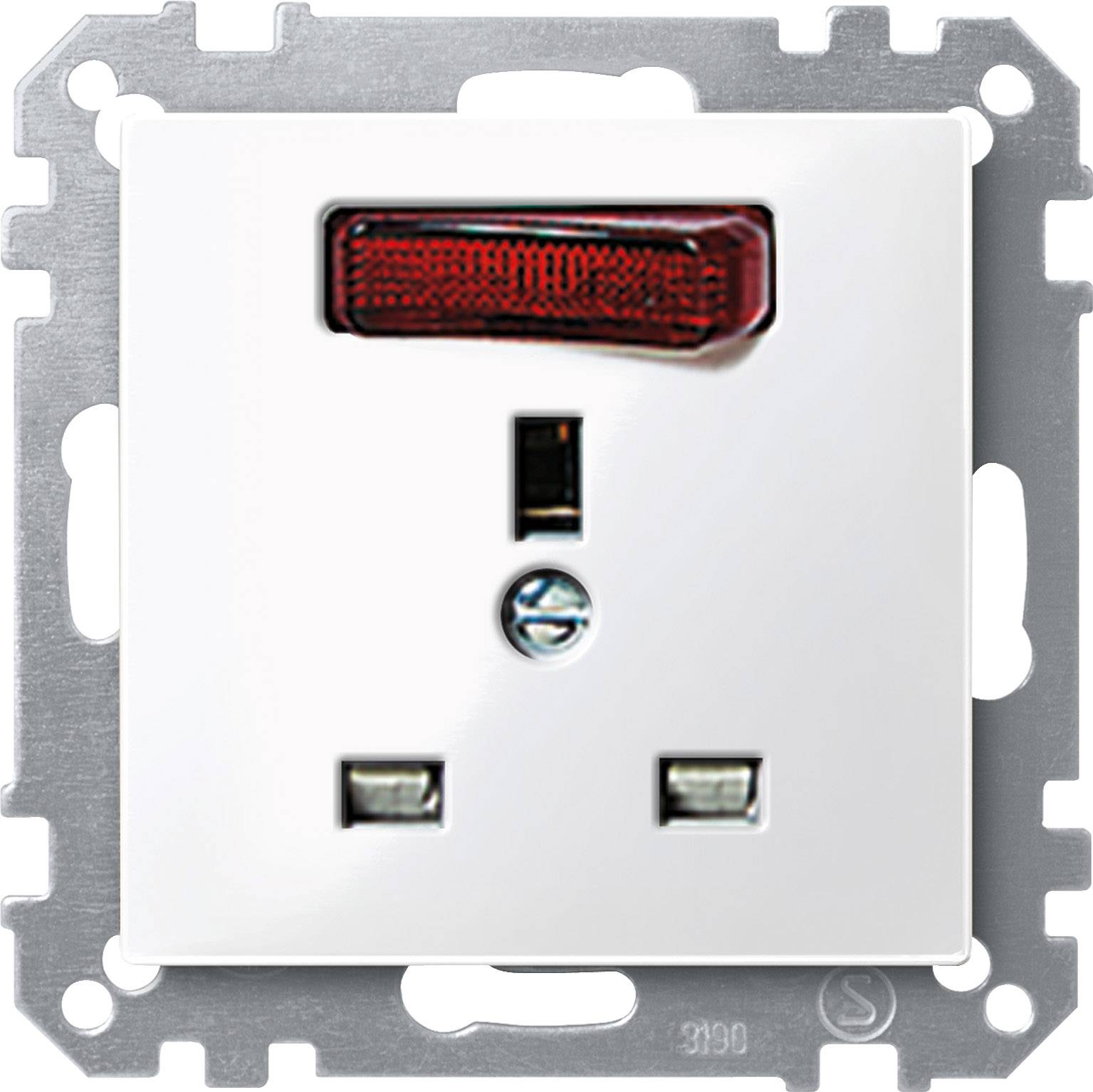 Merten 203919 Wandcontactdoos System M Polar-wit 1 stuk(s)
