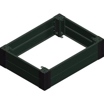 Rechthoekig metalen frame met versterkte hoeken, geschikt voor industriële toepassingen of bouwprojecten.