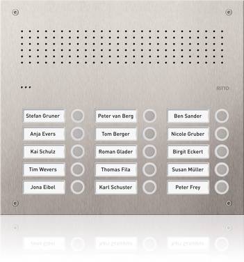 Ritto by Schneider RGE1813125  Buitenunit voor Deurintercom   RVS
