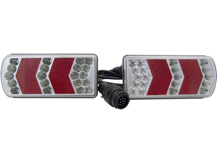 SMD-LED, LED Aanhangerverlichtingsset Knipperlicht, Achterlicht, Kentekenverlichting, Achteruitrijli