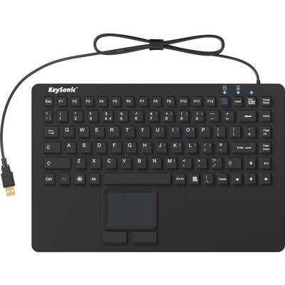KeySonic KSK-5230 IN (UK) zwart toetsenbord Industrieel USB QWERTY Brits Engels Zwart-0