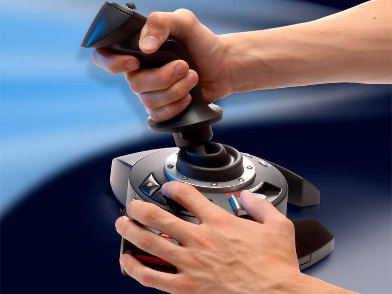 Thrustmaster T.Flight Stick X Joystick USB PC, PlayStation 3 Zwart, Rood, Zilver-3