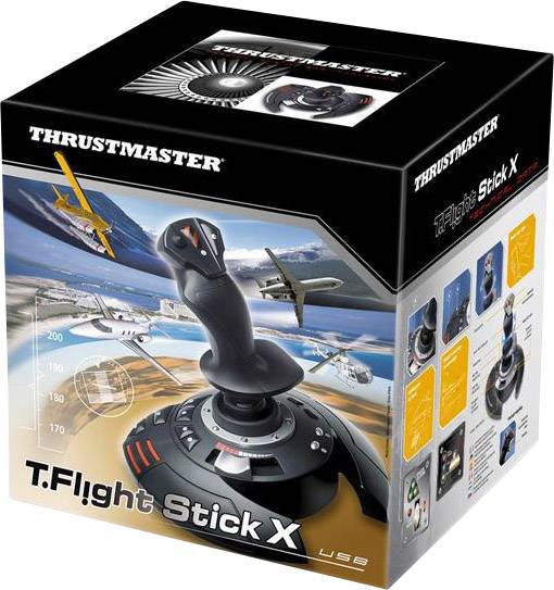 Thrustmaster T.Flight Stick X Joystick USB PC, PlayStation 3 Zwart, Rood, Zilver-4
