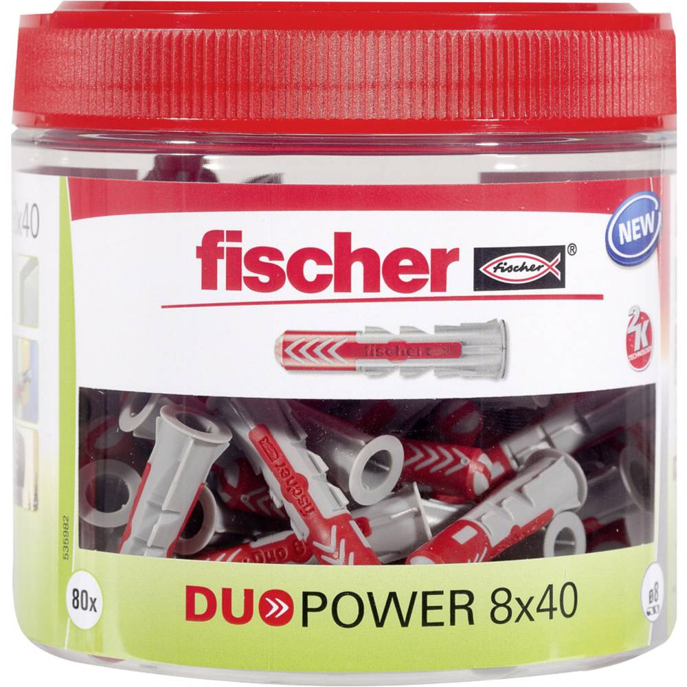 Fischer Plug, DUOPOWER 8 x 40, ronde doos