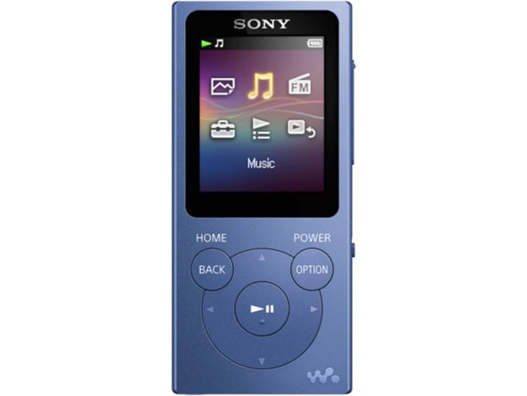 Sony NW-E393 MP4-speler 4 GB Blauw