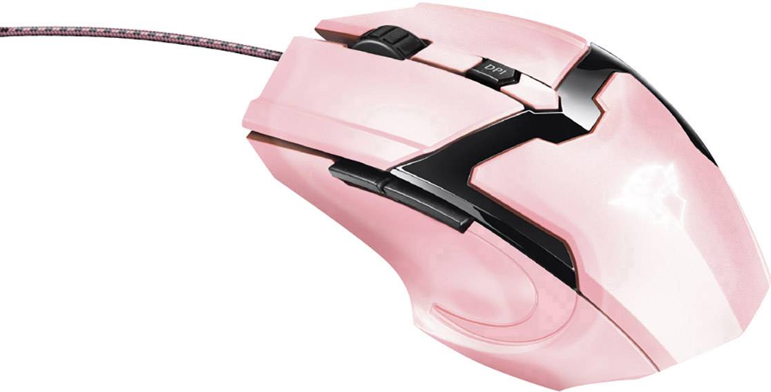 Trust GXT101P Gav Optical Gaming-muis USB Optisch Pink 5 Toetsen 4800 dpi Verlicht-1
