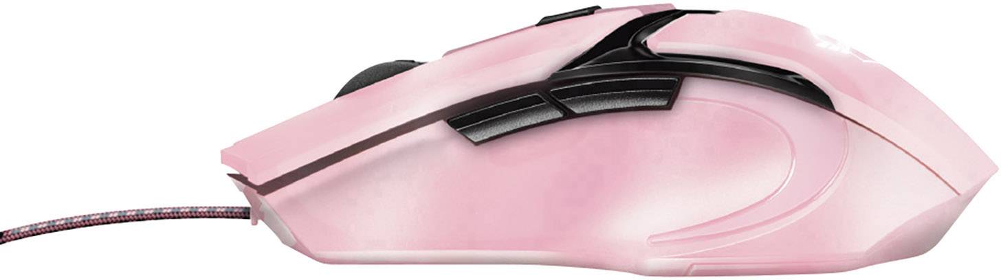 Trust GXT101P Gav Optical Gaming-muis USB Optisch Pink 5 Toetsen 4800 dpi Verlicht-4