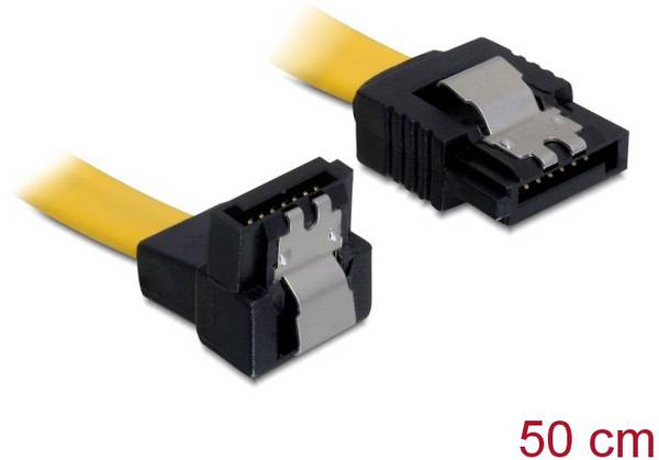 Delock HDD Aansluitkabel [1x SATA-bus 7-polig - 1x SATA-bus 7-polig] 0.50 m Geel