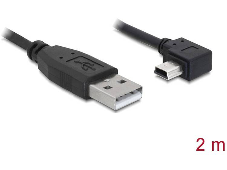 DeLOCK Cable, 5pin male angled 2m USB 2.0-A male > USB mini-B (82682)