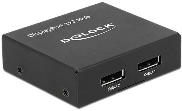Delock DisplayPort 1.2 Splitter 1 x DisplayPort in > 2 x DisplayPort out 4K