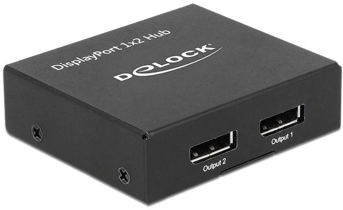 Delock DisplayPort 1.2 Splitter 1 x DisplayPort in > 2 x DisplayPort out 4K-0
