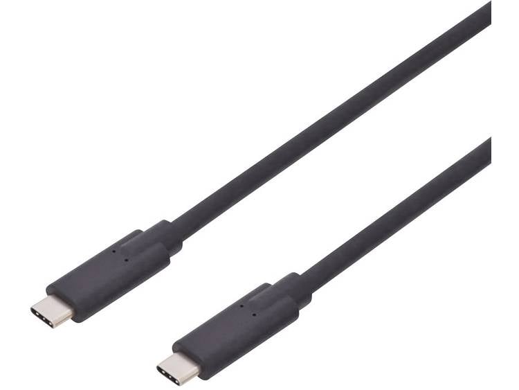 ASSMANN Electronic 84321 1m USB C USB C Zwart USB-kabel