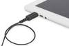 ednet 84459 USB-kabel USB Aansluitkabel HDMI-A-stekker, HDMI-mini-C-stekker 2.00 m Zwart 4K UHD, Audio Return Channel (ARC), Extreem dun, Vergulde steekcontacten